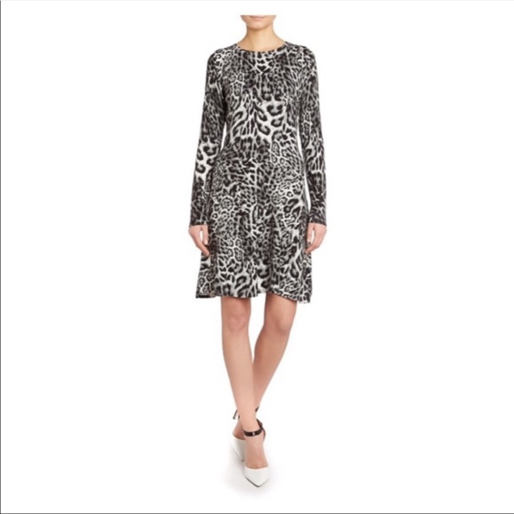 Michael Kors ‘Fremont’ Leopard Print Knit Dress